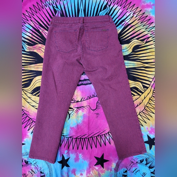 Lauren Jeans Ralph Lauren Petite Red and Blue Striped Pants - Picture 3 of 5